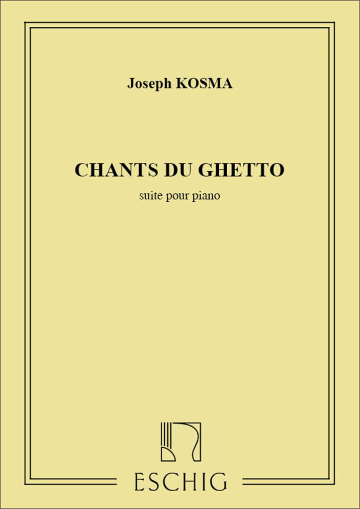 Chants Du Ghetto Piano